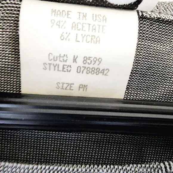 Vintage Y2k 70s Clio PM LongSleeve Gray Floral Top Whimsigoth Retro Disco - Picture 12 of 15